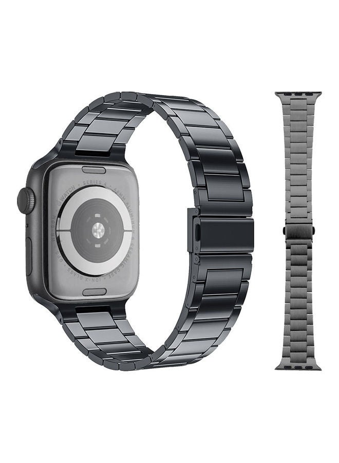 Perfii - Link Replacement Band for Apple Watch Grey - Image 1