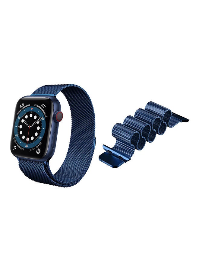 Perfii - Milanese Replacement Band for Apple Watch Blue - Image 1