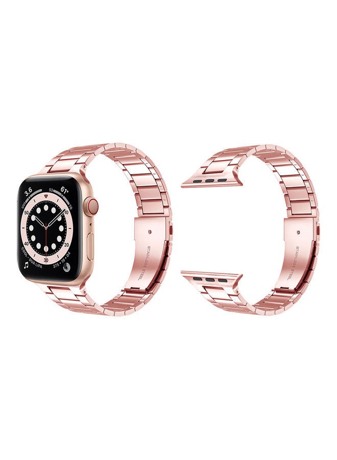 Perfii - Link Replacement Band for Apple Watch Rose Powder - Image 1