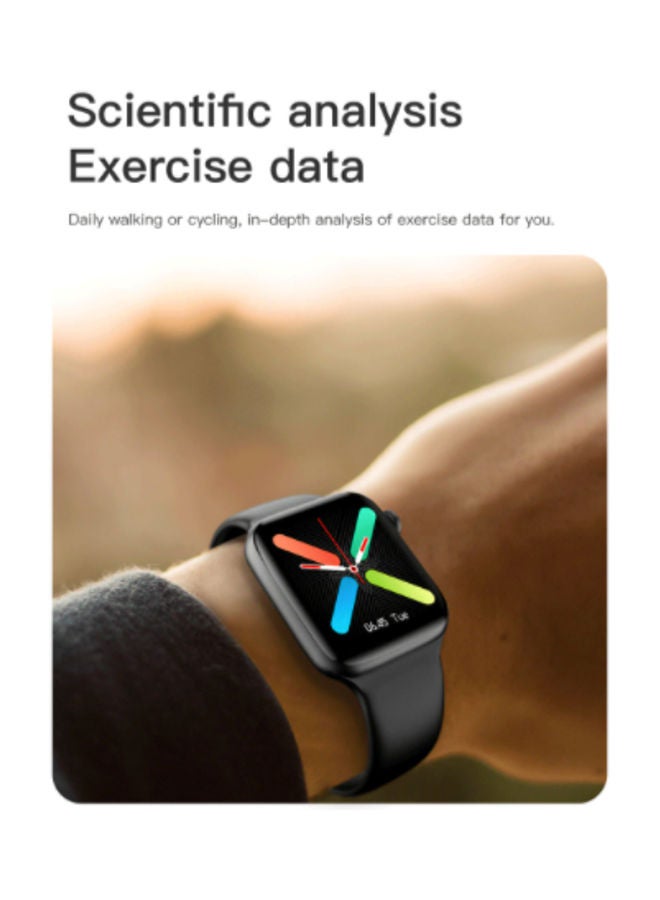 Zoom Plus Series6 Bluetooth Call Smartwatch With Fitness Tracker Black - Image 4
