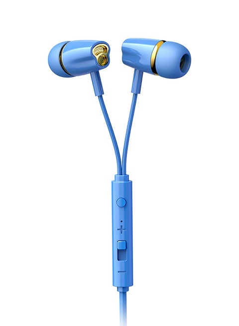 Wired Earphone For Smart Phone Blue
