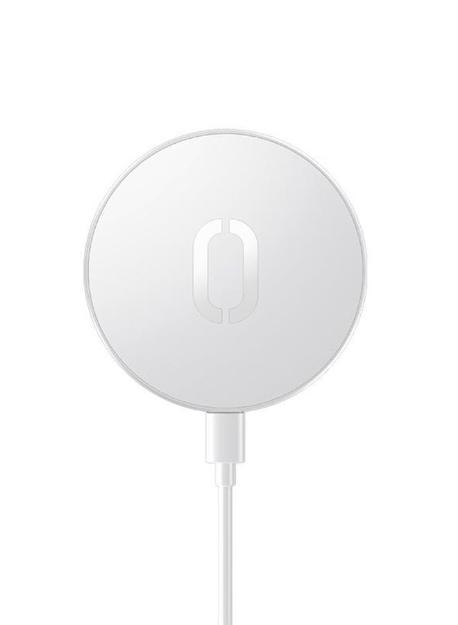 جوي روم شاحن لاسلكي مغناطيسي لهاتف آيفون 12 أبيض - Image 1
