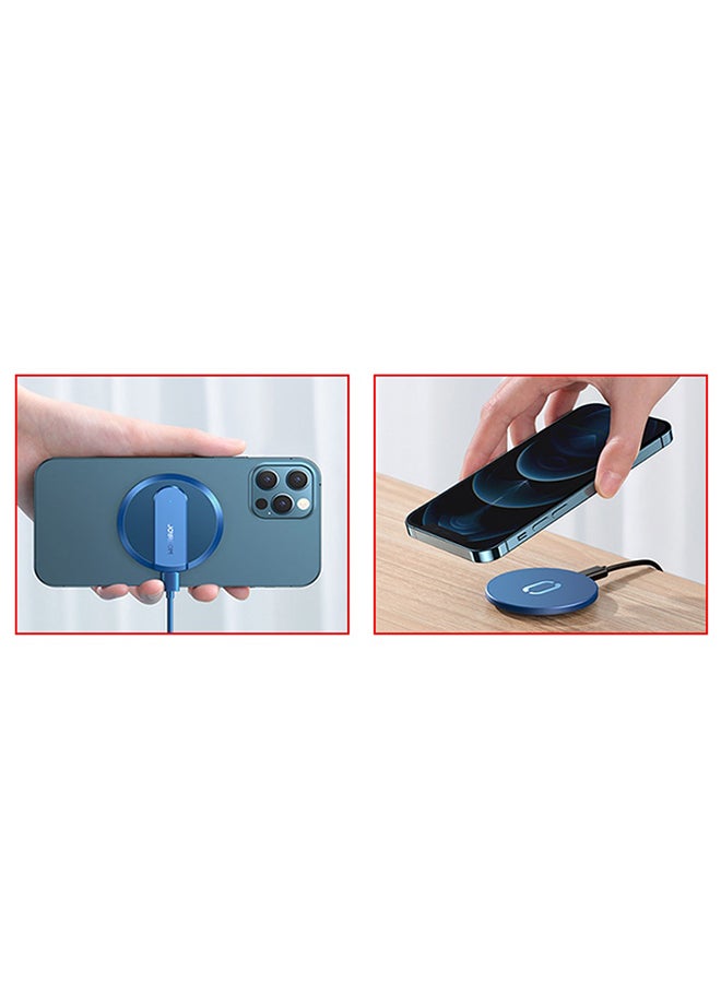 جوي روم شاحن لاسلكي مغناطيسي لهاتف آيفون 12 أبيض - Image 2