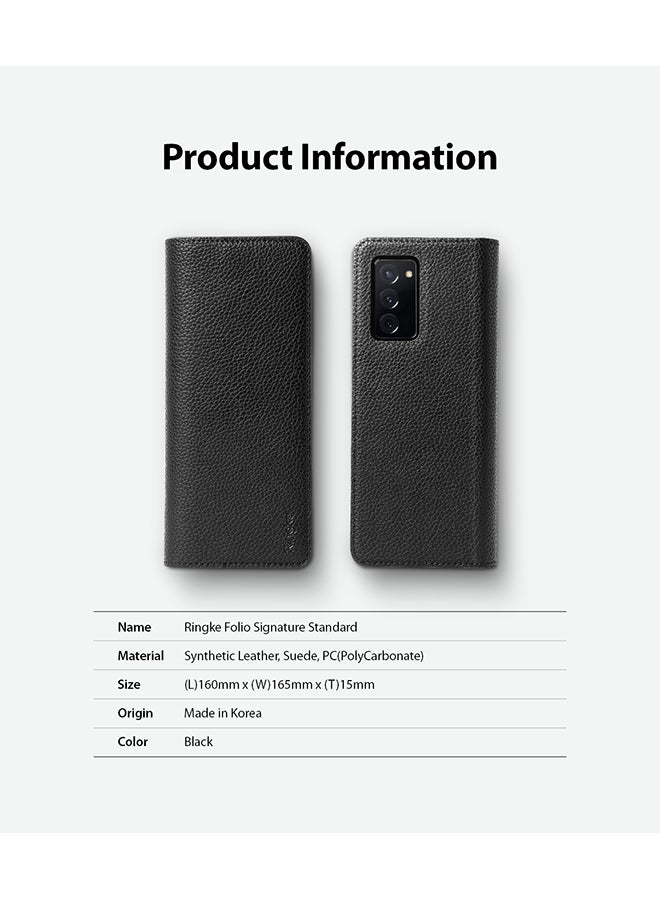 Ringke - Signature Standard Case Compatible With Galaxy Z Fold 2 Black - Image 1