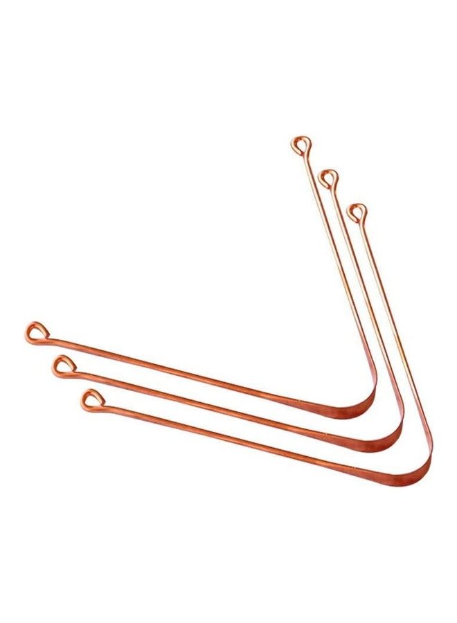 HealthAndYoga Set Of 3 Copper Tongue Cleaners Copper 0cm - Image 1
