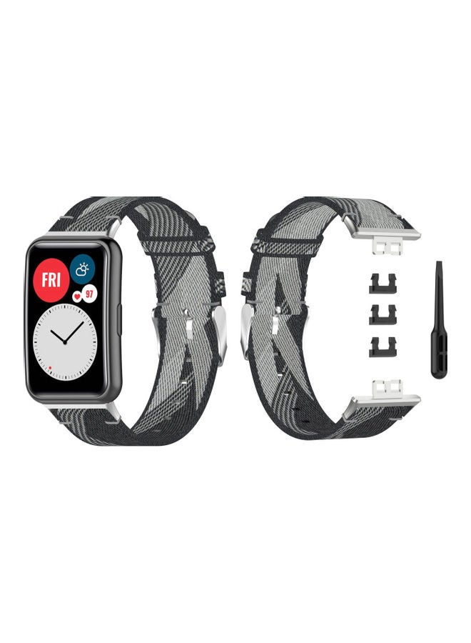 Perfii Buckle Replacement Band For Huawei Watch Grey - Image 1