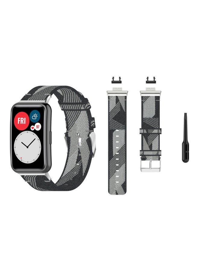 Perfii Buckle Replacement Band For Huawei Watch Grey - Image 2