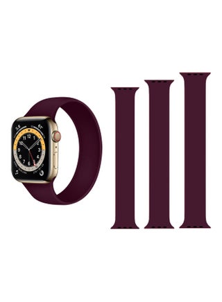 3-Piece Solo Band for Apple Watch Wine Red - v1610530581/N43430251A_1