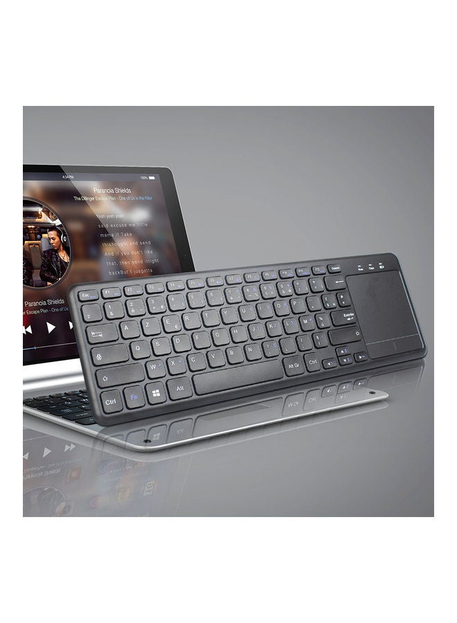 HXSJ L200 2.4G Wireless Keyboard Slim 10m With Touchpad Black - Image 2
