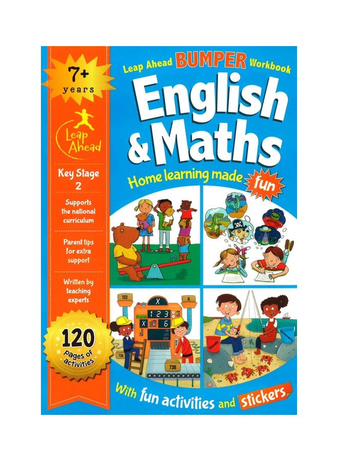 Leap Ahead Bumper Workbook English And Maths Paperback English by Bonnier Books - 43455 - Image 1