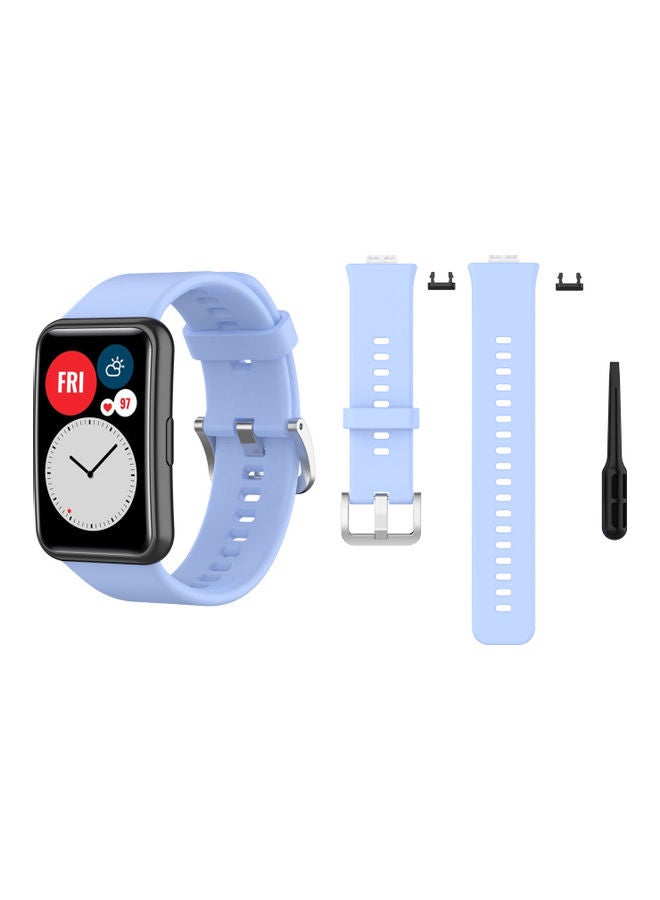 Perfii Buckle Replacement Band For Huawei Watch Blue - Image 1