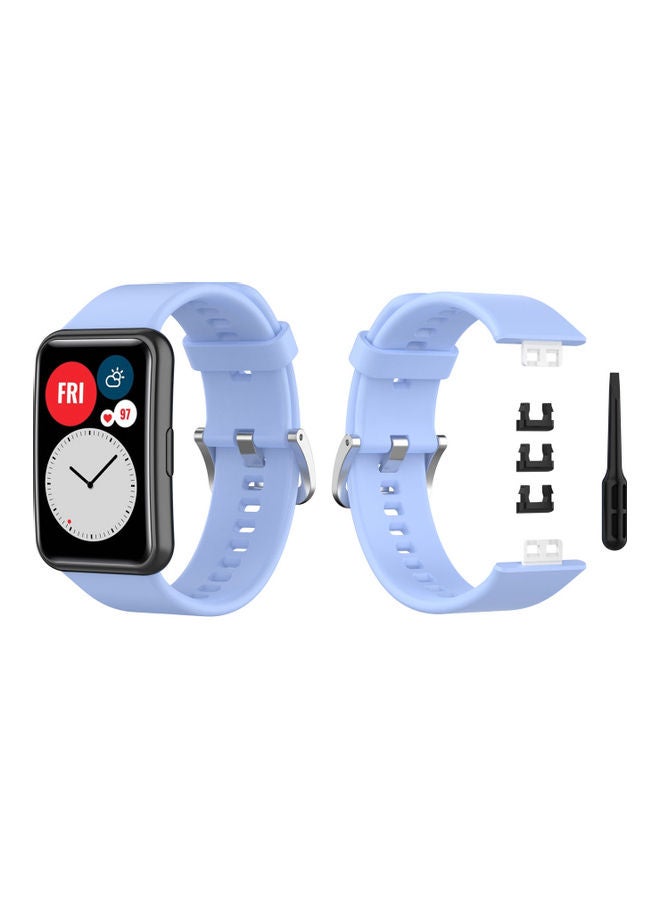 Perfii Buckle Replacement Band For Huawei Watch Blue - Image 2