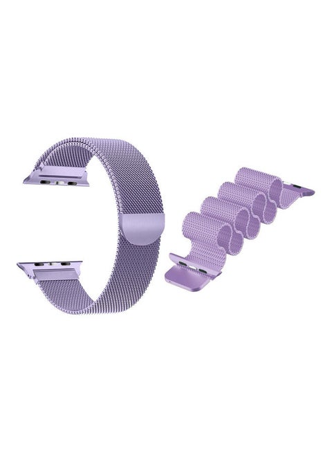 Milanese Replacement Band for Apple Watch Purple