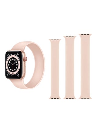 3-Piece Replacement Band For Apple Watch Series 1/2/3/4/5/6/SE 42/44mm Pink Sand - v1610531658/N43429254A_1