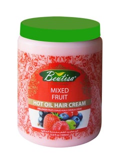 BEUTISA Mixed Fruit Hot Oil Hair Cream Pink,Red,Green 1000ml  - Image 1