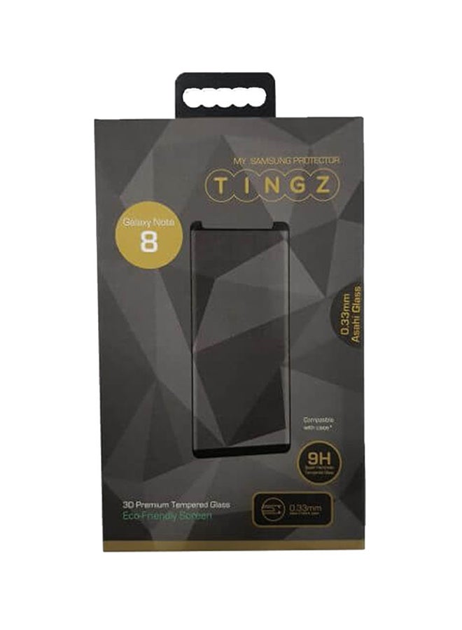 TINGZ 3D Premium Tempered Glass Galaxy Note 8 Clear  - Image 2
