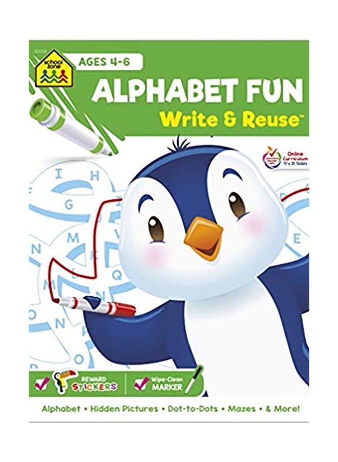 Alphabet Fun Write & Reuse Paperback English by Staffs of School Zone - 38544