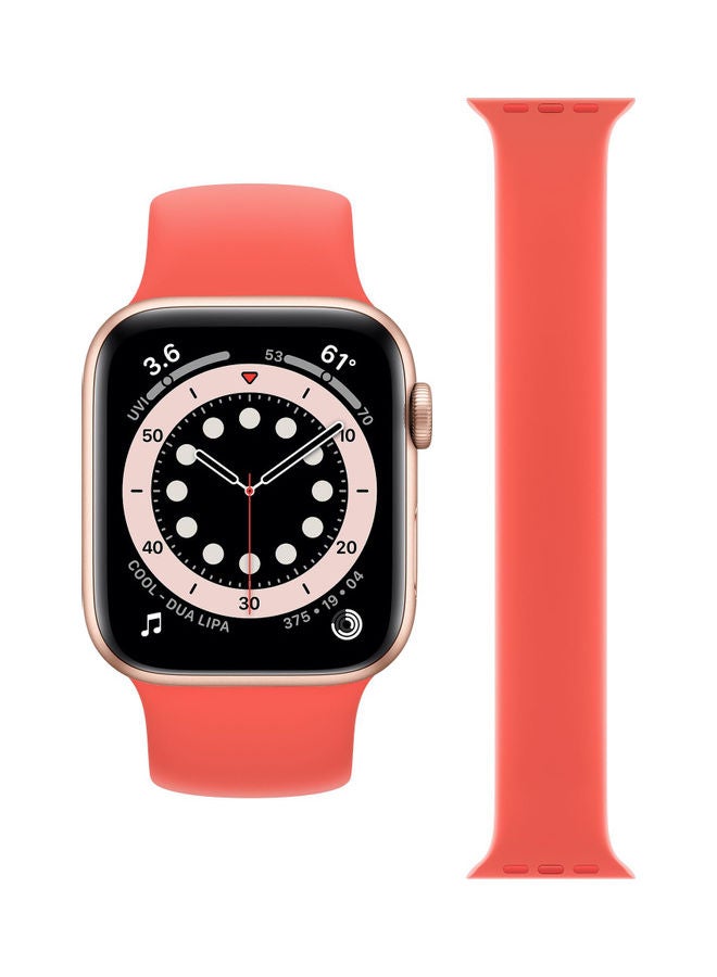 Perfii - Replacement Band For Apple Watch Series 6/SE/5/4/3/2/1 44/42 mm Pink Citrus - Image 1