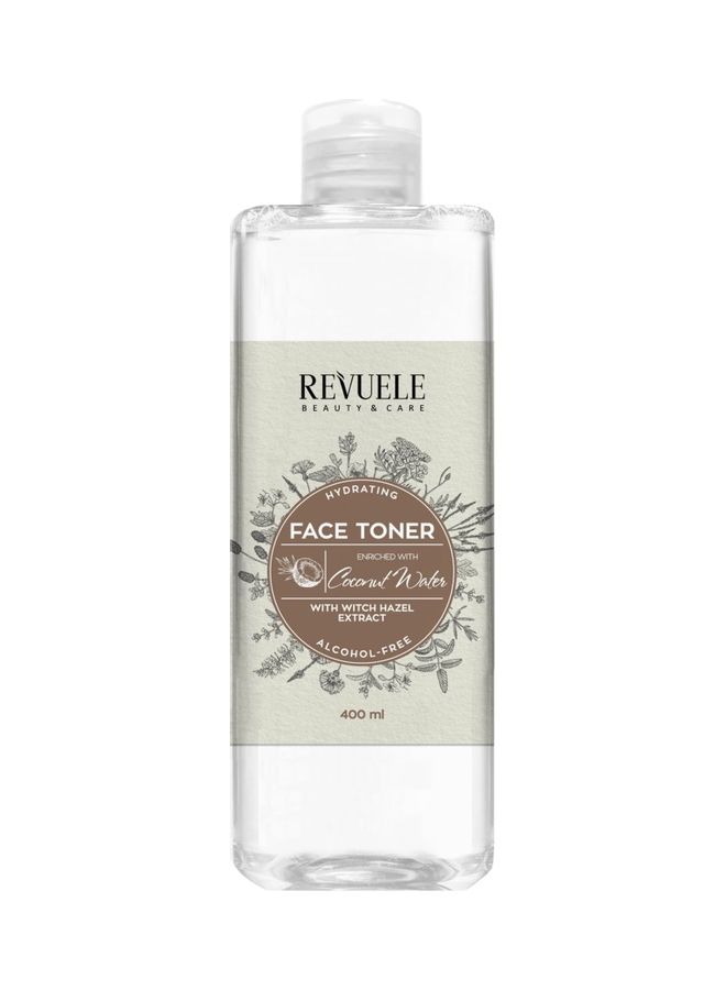 REVUELE - Face Toner With Witch Hazel and Coconut Water Clear,Brown 400ml - Image 1