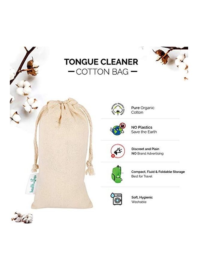 HealthAndYoga 2 Piece Surgical Steel Tongue Cleaners Steel 0cm - Image 5