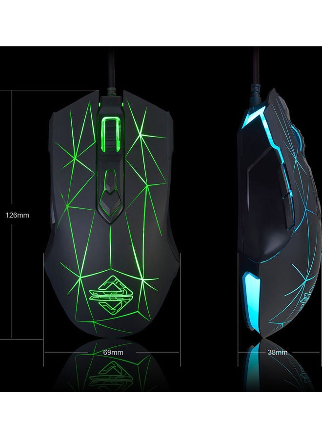AJ52 Wired Gaming Mouse Multicolour - Image 4