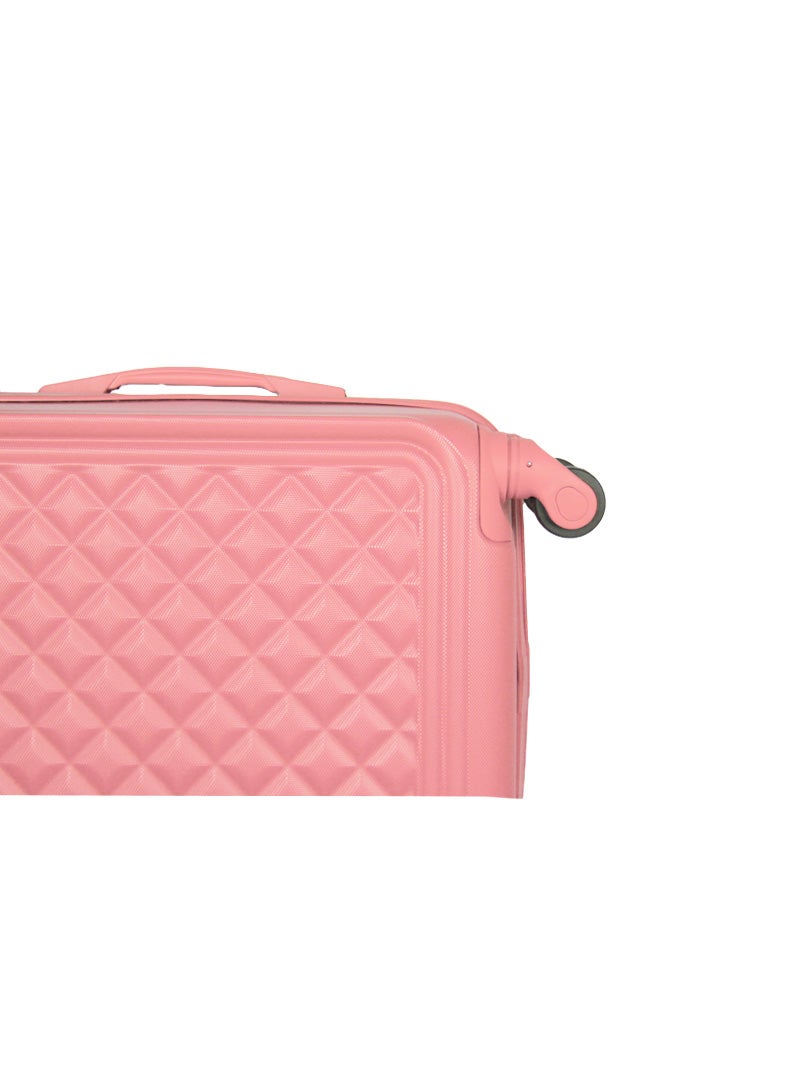 PK 3-Piece Luggage Trolley Set With Briefcase Pink - Image 5