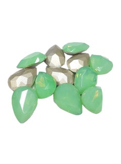 12-Piece Drop Shaped Glass Crystal