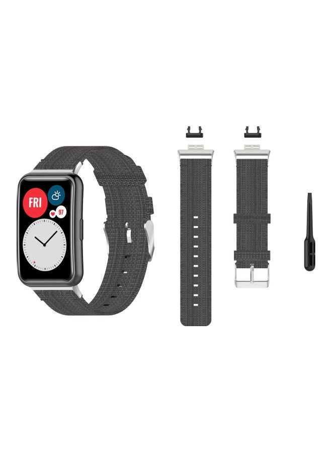 بيرفيي سوار بديل لساعة هواوي مع إبزيم رمادي داكن - Image 2