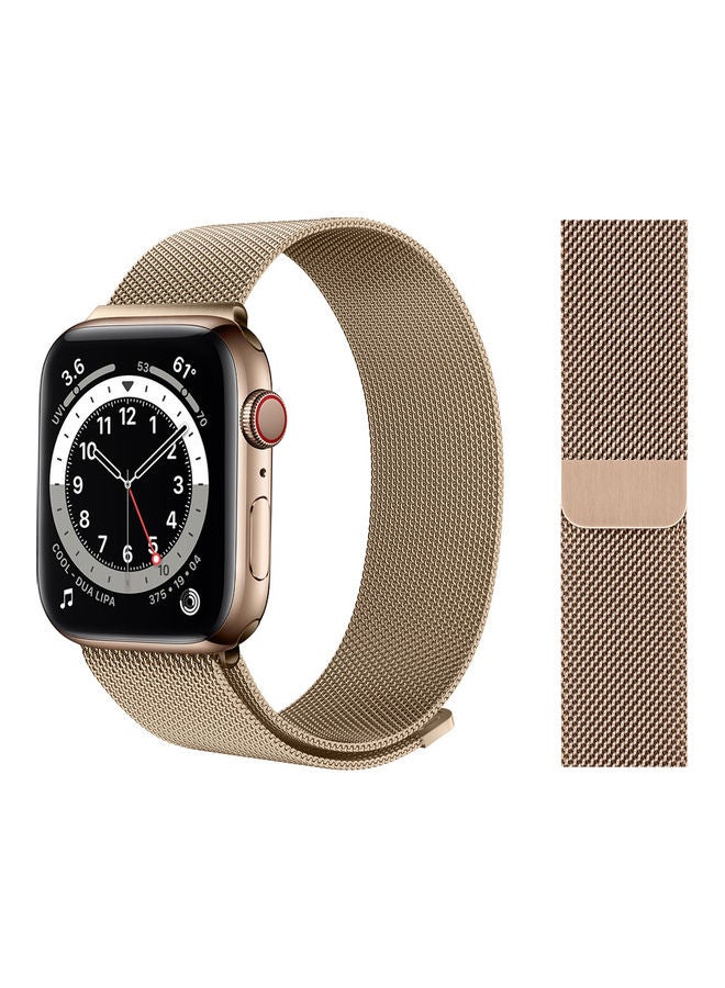 Perfii - Milanese Replacement Band for Apple Watch Gold - Image 1