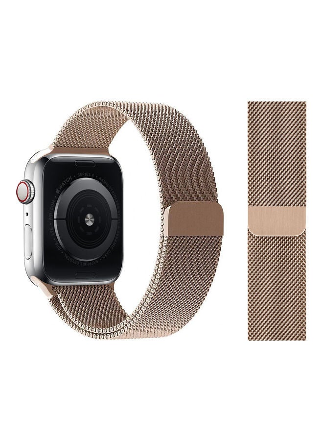 Perfii - Milanese Replacement Band for Apple Watch Gold - Image 1