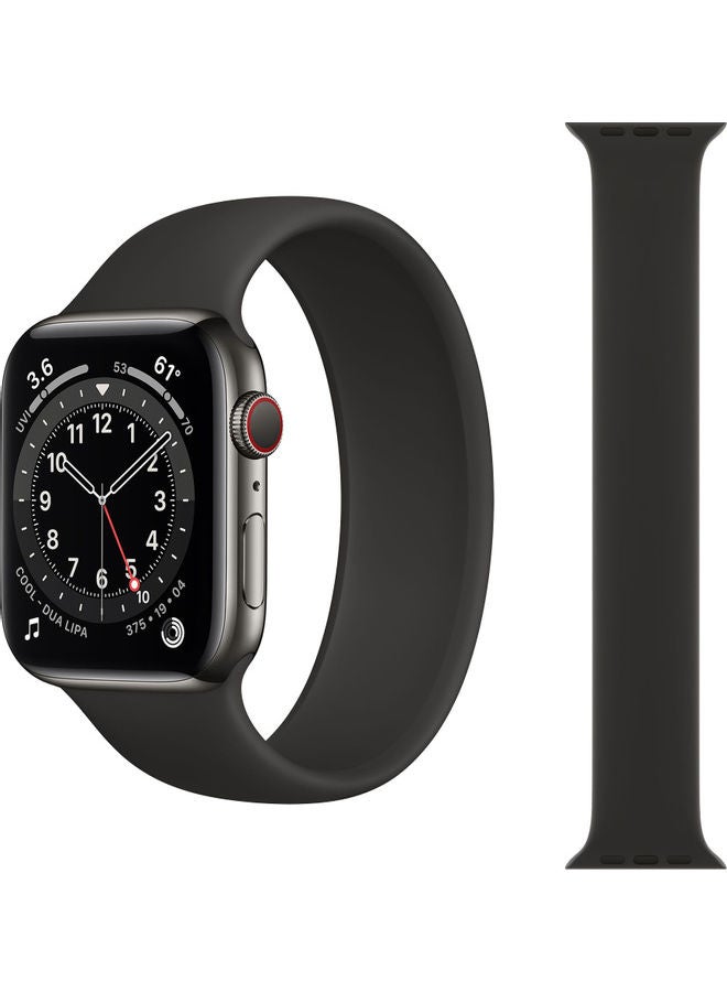 Perfii - Replacement Band For Apple Watch Series 1/2/3/4/5/6/SE 38/40mm Black - Image 1