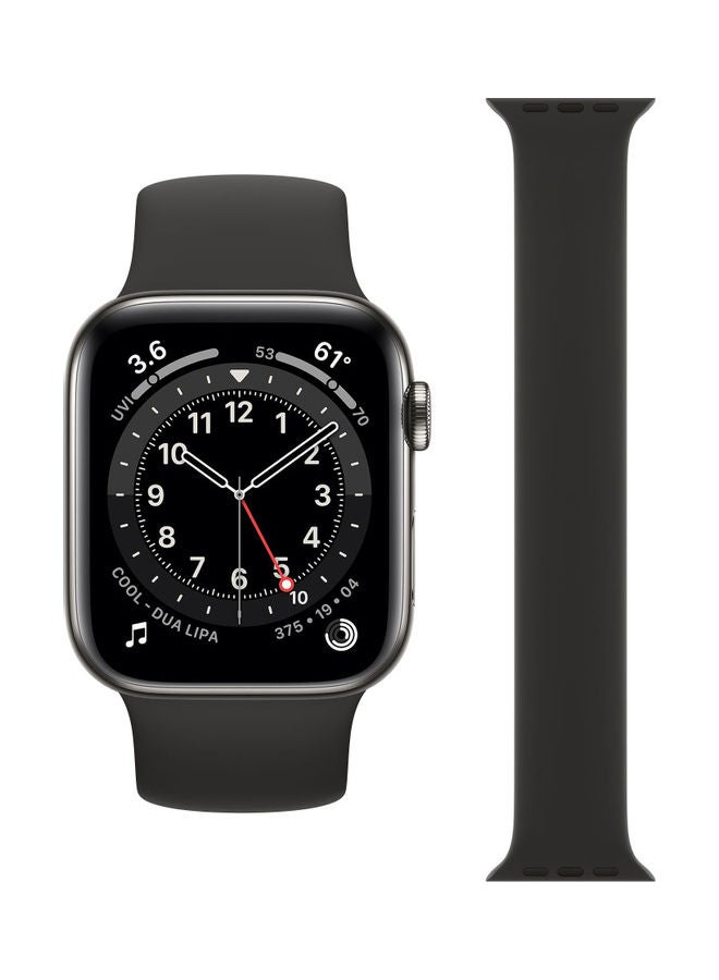 Perfii - Replacement Band For Apple Watch Series 1/2/3/4/5/6/SE 38/40mm Black - Image 1