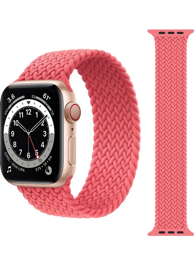 Perfii Replacement Band For Apple Watch Series 1/2/3/4/5/6/SE 38/40mm Pink Punch - Image 2