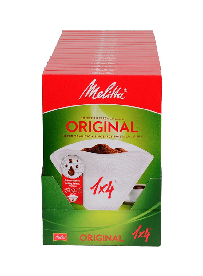 Melitta 40-Piece Original Coffee Filter, Pack Of 18 White 8x5inch  - Image 3
