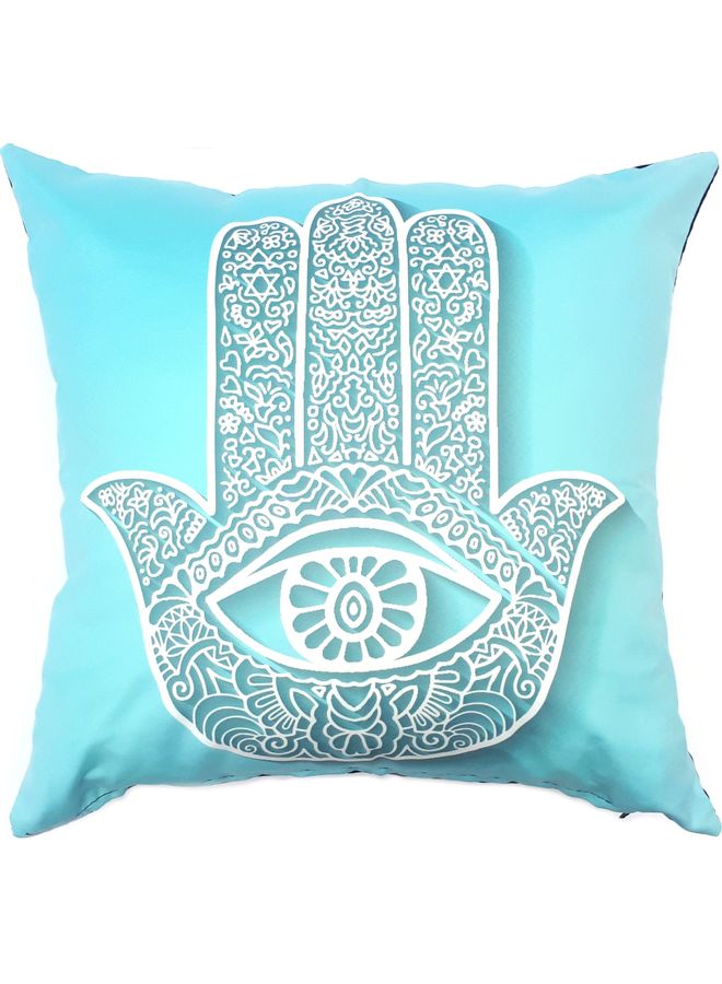 ألوان غطاء وسادة ديكور بتصميم همسة أزرق 40x40سم - Image 1