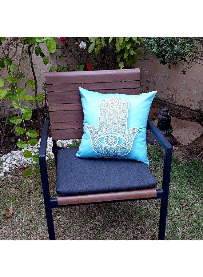 ألوان غطاء وسادة ديكور بتصميم همسة أزرق 40x40سم - Image 3