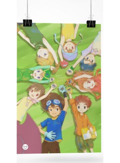 Digimon Adventure Printed Poster Multicolour 20cm