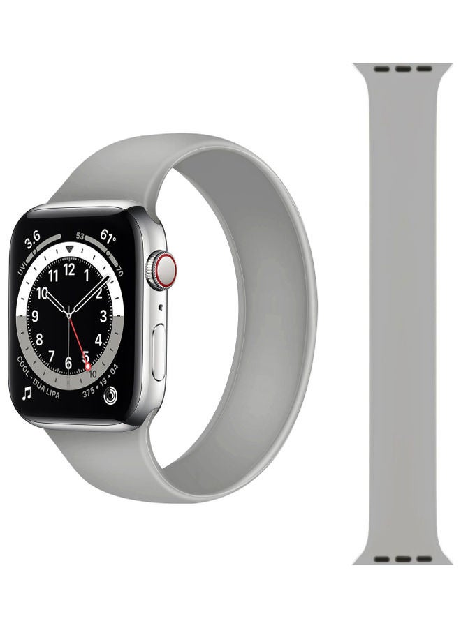 Perfii - Solo Loop Band for Apple Watch Light Grey - Image 1