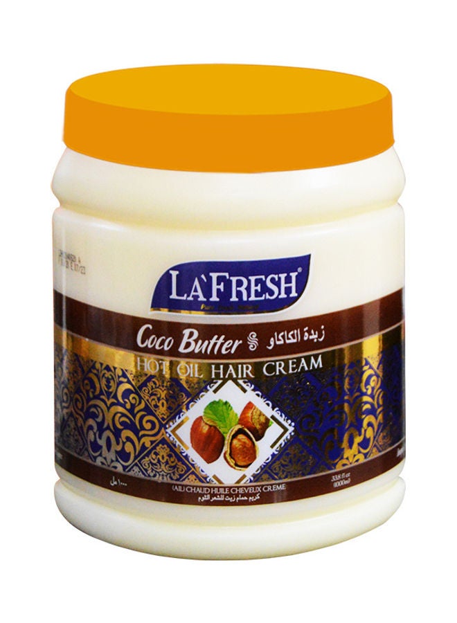 LA FRESH Cocoa Butter Hot Oil Hair Cream white,golden,blue,yellow 1000ml  - Image 1