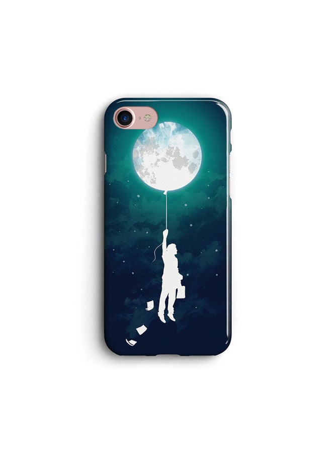 Moon Ballon Silicone Printed Case For iPhone 8 Multicolour 