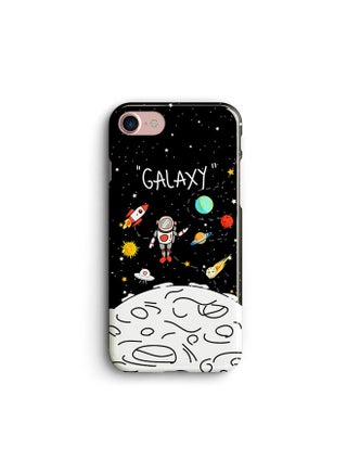 Galaxy Collection Silicone Printed Case For iPhone 8 Multicolour - v1610537537/N43657182A_1