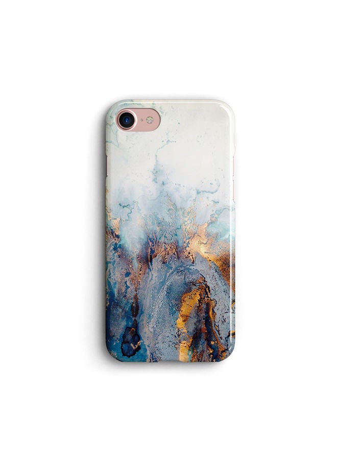 Marble Abstract Painting Silicone Printed Case For iPhone 8 Multicolour