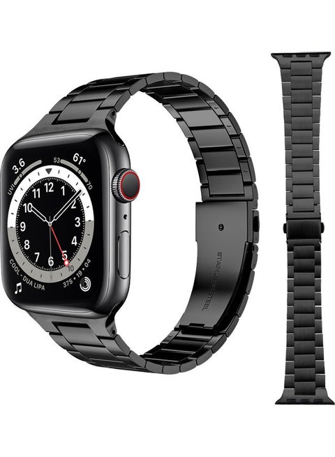 Replacement Band For Apple Watch Series 1/2/3/4/5/6/SE 42/44mm Black