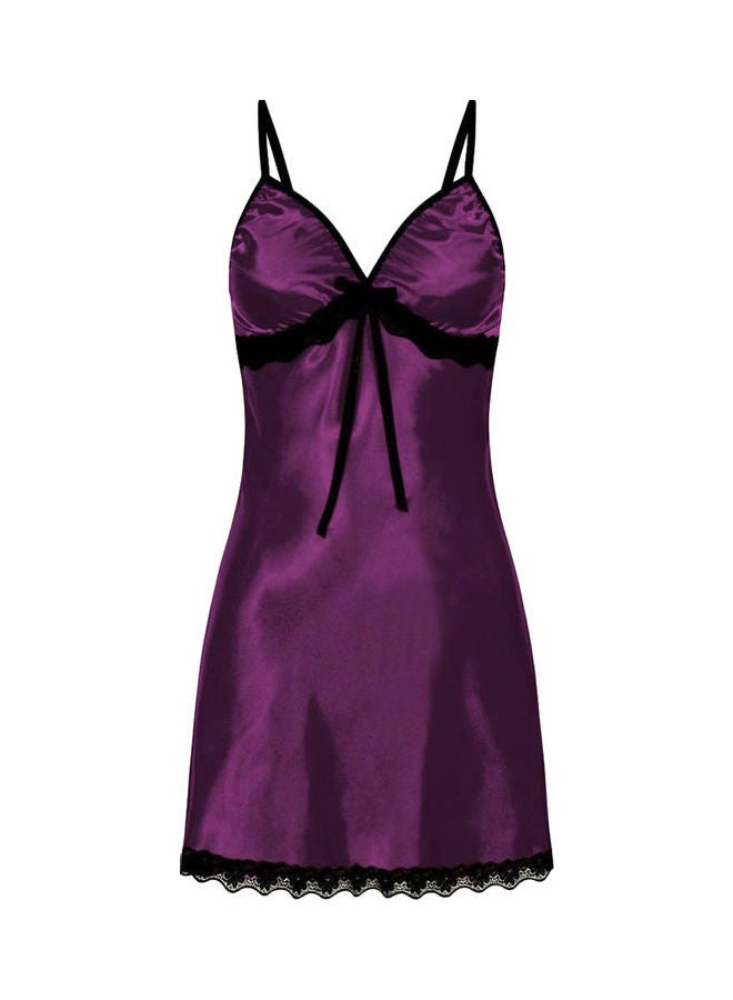 Floral Lace Sleepwear Purple - Image 1