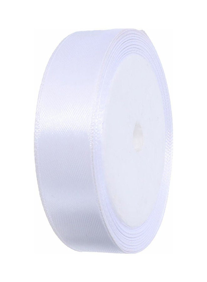 Gift Decoration Satin Ribbon Roll White