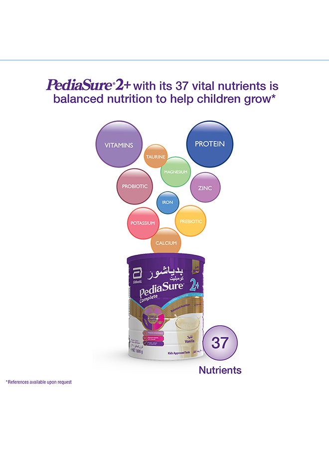 Complete Balance Nutrition 2+ Milk Powder Vanilla Peptigro, 2-10 Years 1600grams