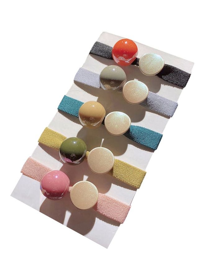 Beauenty Net Red Hair Band Beads Rope Set Of 5  - Image 1