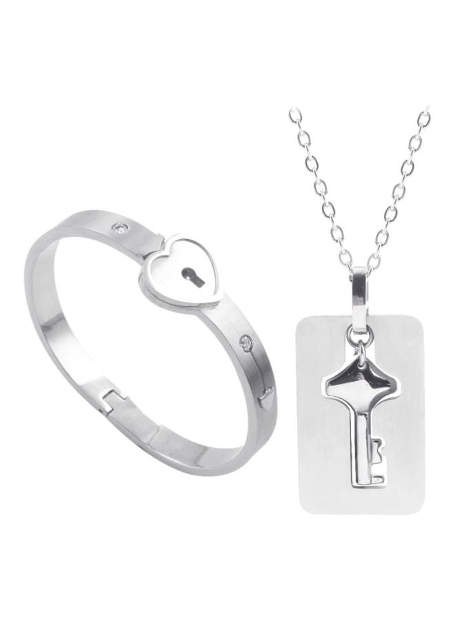 Beauenty 2-Piece Stainless Steel Jewelry Set  - Image 1