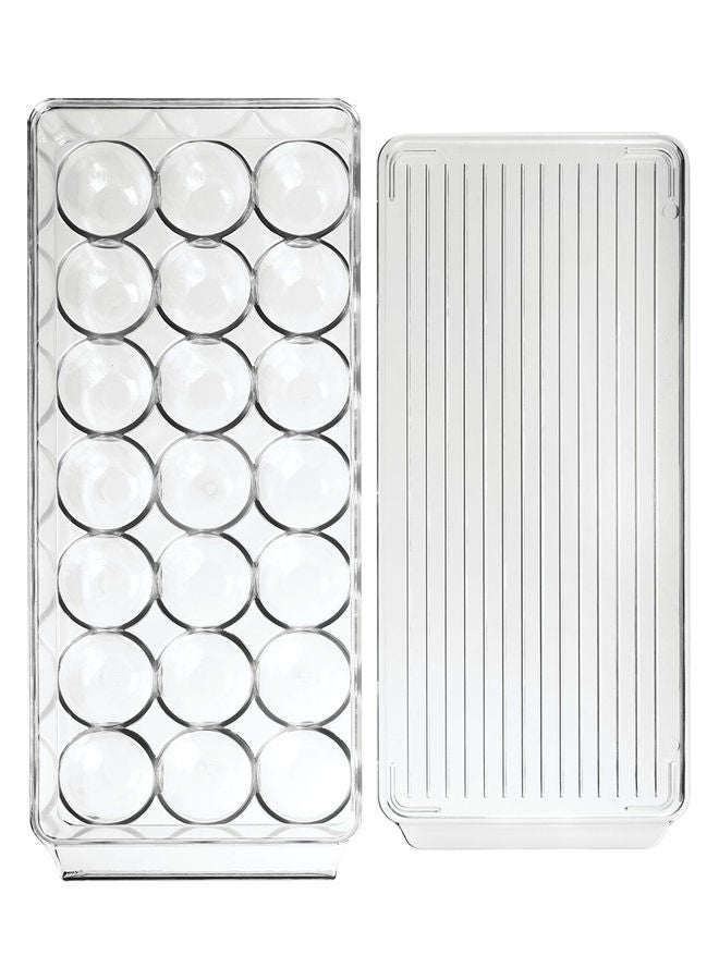 InterDesign 21-Cavity Fridge Egg Holder Clear 14.57inch  - Image 2