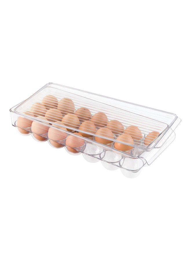 InterDesign 21-Cavity Fridge Egg Holder Clear 14.57inch  - Image 3